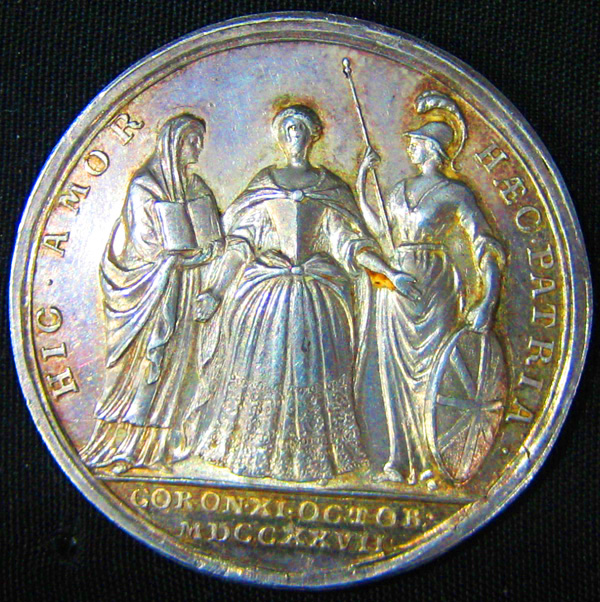 british silver coronation medal
